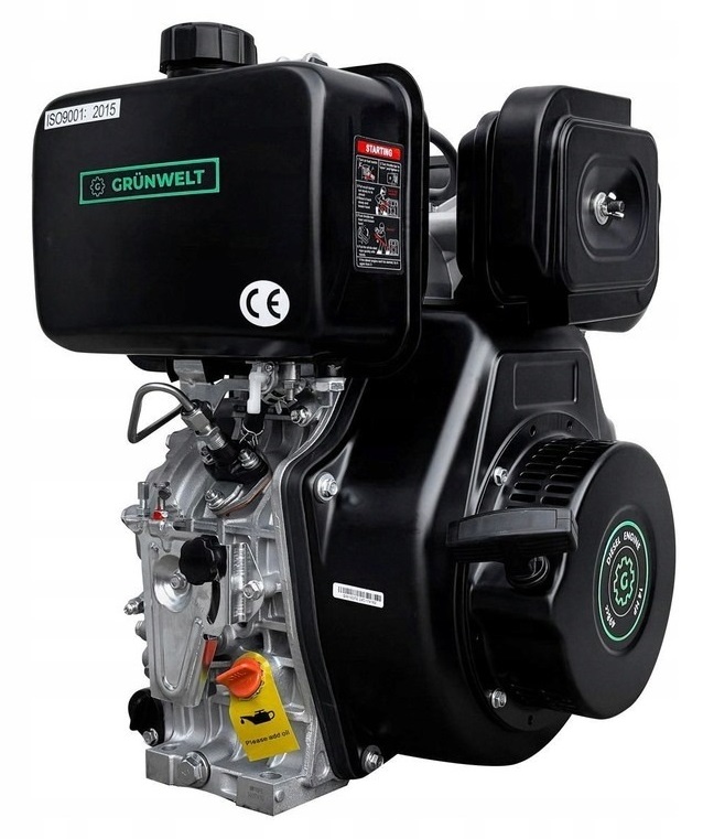 Silnik spalinowy diesel GRÜNWELT MASCHINEN GW192FAE 14.0KM