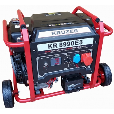 Agregat prądotwórczy trójfazowy KRUZER KR 8990E3 6.0kW