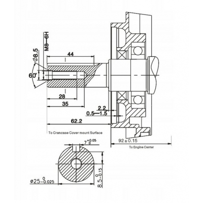 Silnik spalinowy benzynowy LONCIN G270F